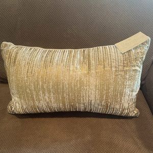 Artistic Accents Decorative Off White Beaded Pillow